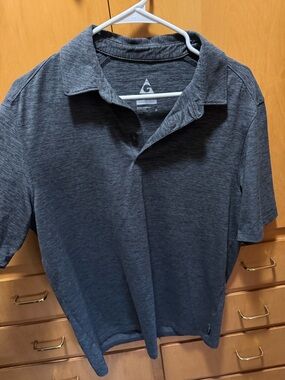 Gerry Weber Men's Heathered Charcoal Polo